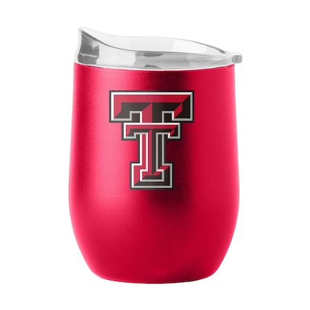 Logo Brands Texas Tech 16oz Flipside Powder Coat Curved Beverage 220-S16PB-34